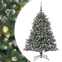 Kunstkerstboom Groen 85 x 85 x 120 cm PVC en Plastic en Staal
