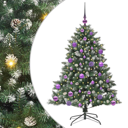 Kunstkerstboom Groen 85 x 85 x 120 cm PVC en Plastic en Staal