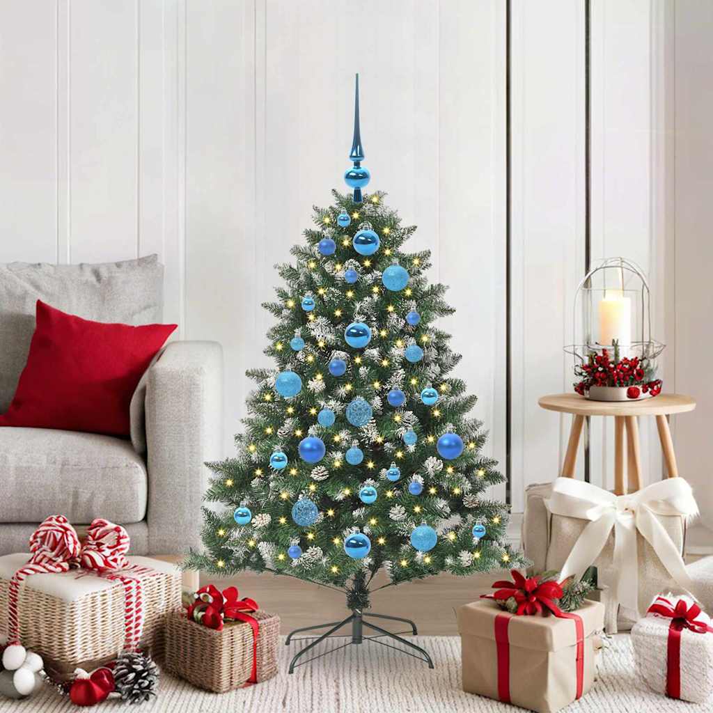 Kunstkerstboom Groen 85 x 85 x 120 cm PVC en Plastic en Staal