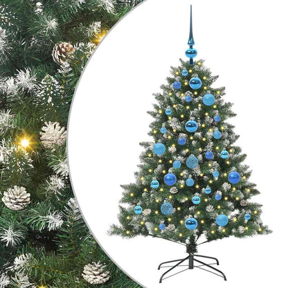 Kunstkerstboom Groen 85 x 85 x 120 cm PVC en Plastic en Staal