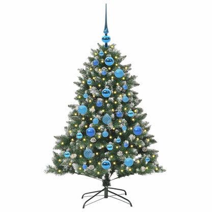 Kunstkerstboom Groen 85 x 85 x 120 cm PVC en Plastic en Staal