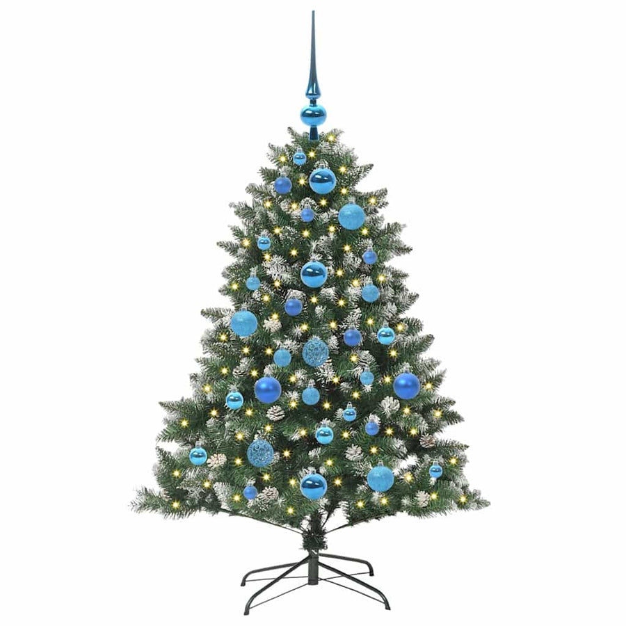 Kunstkerstboom Groen 85 x 85 x 120 cm PVC en Plastic en Staal