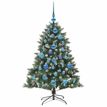 Kunstkerstboom Groen 85 x 85 x 120 cm PVC en Plastic en Staal
