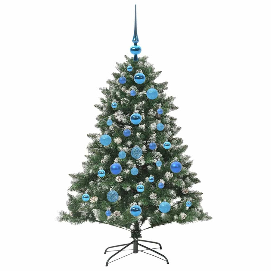 Kunstkerstboom Groen 85 x 85 x 120 cm PVC en Plastic en Staal