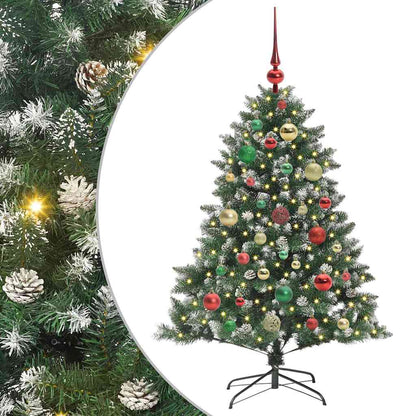 Kunstkerstboom Groen 85 x 85 x 120 cm PVC en Plastic en Staal