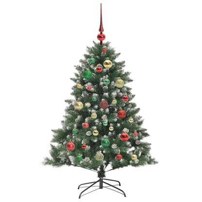 Kunstkerstboom Groen 85 x 85 x 120 cm PVC en Plastic en Staal