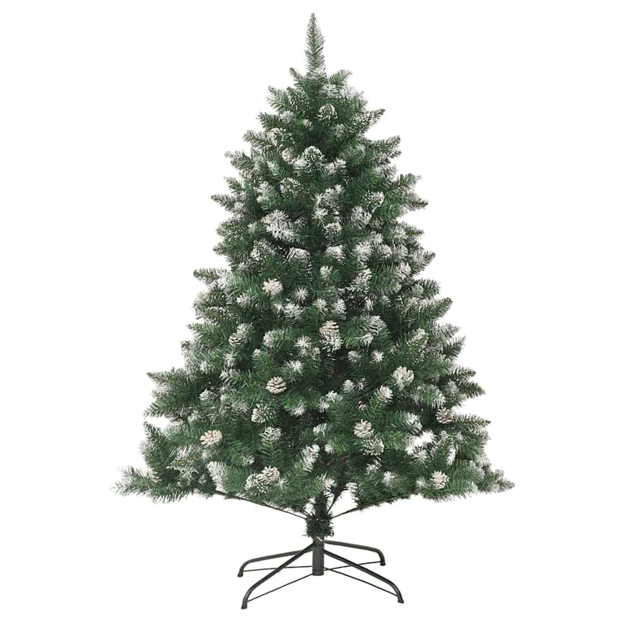 Kunstkerstboom met LED -striplichten Groen 150cm PVC