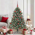 Artificial Christmas Tree with 150 LED Green 150 cm PVC and Plastic and Steel