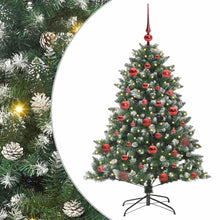 Kunstkerstboom Groen 105 x 105 x 150 cm PVC en Plastic en Staal