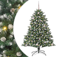 Kunstkerstboom Groen 105 x 105 x 150 cm PVC en Plastic en Staal