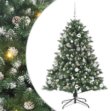 Kunstkerstboom Groen 105 x 105 x 150 cm PVC en Plastic en Staal
