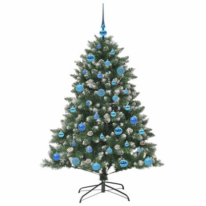 Kunstkerstboom Groen 105 x 105 x 150 cm PVC en Plastic en Staal