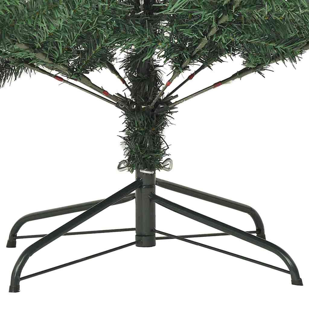 Kunstkerstboom Groen 126 x 126 x 180 cm PVC en Plastic en Staal