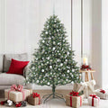 Kunstkerstboom met 300 LED Groen 180 cm PVC en Plastic en Staal