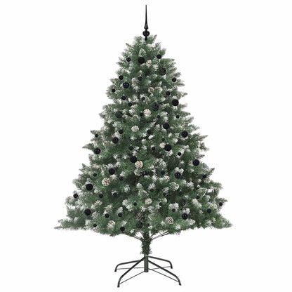 Kunstkerstboom Groen 160 x 160 x 240 cm PVC en Plastic en Staal