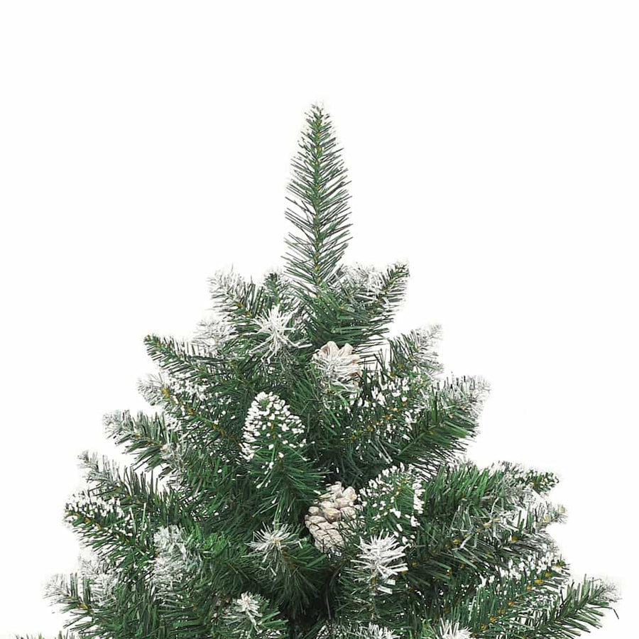 Kunstkerstboom Groen 160 x 160 x 240 cm PVC en Plastic en Staal