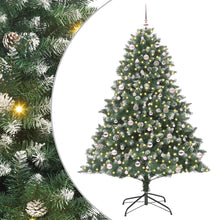 Kunstkerstboom Groen 160 x 160 x 240 cm PVC en Plastic en Staal