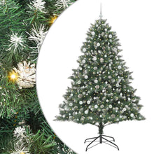 Kunstkerstboom Groen 160 x 160 x 240 cm PVC en Plastic en Staal