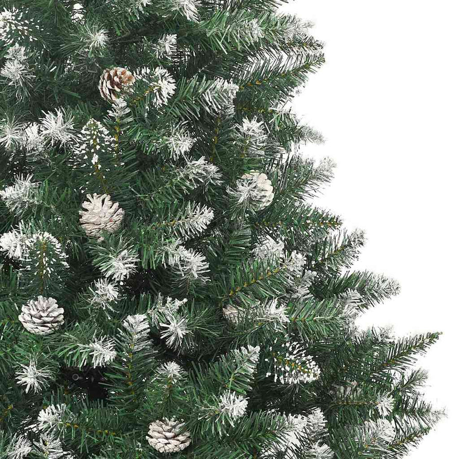 Kunstkerstboom Groen 160 x 160 x 240 cm PVC en Plastic en Staal