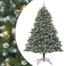 Kunstkerstboom Groen 160 x 160 x 240 cm PVC en Plastic en Staal