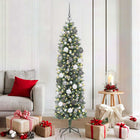 Kunstkerstboom slank 180 cm groen met 300 LED