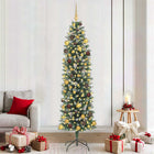 Kerstboom 210 cm slank met 300 led groen wit