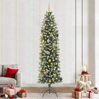 Kerstboom 240 cm groen/wit met 300 LED
