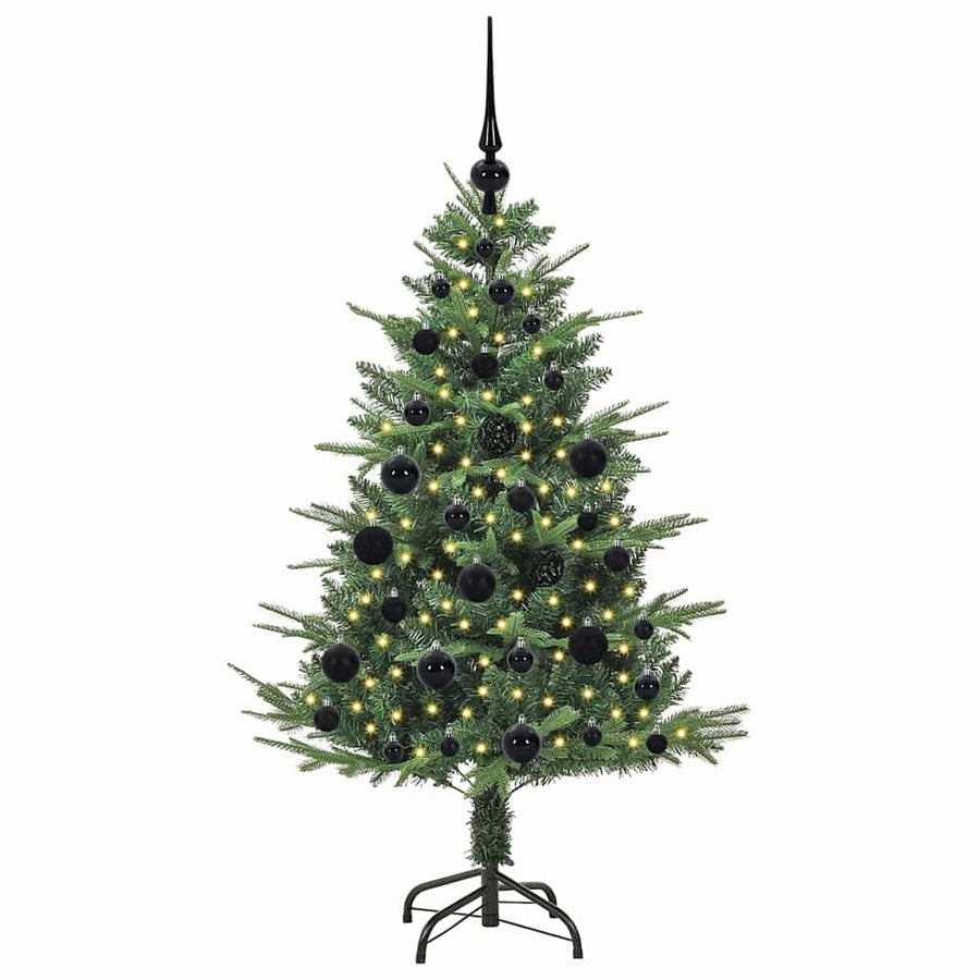 Artificial Pre-lit Kerstboom met Ballenset Groen 120 cm
