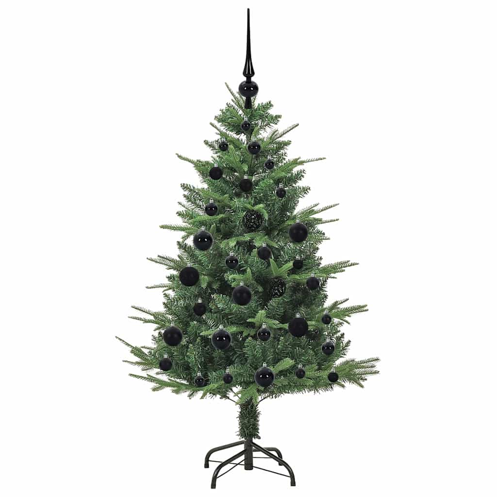 Artificial Pre-lit Kerstboom met Ballenset Groen 120 cm