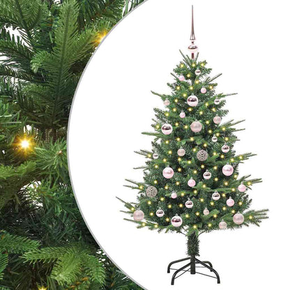 Artificial Pre-lit Kerstboom met Ballenset Groen 120 cm