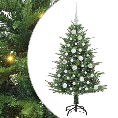 Artificial Pre-lit Kerstboom met Ballenset Groen 120 cm