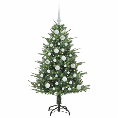 Artificial Pre-lit Kerstboom met Ballenset Groen 120 cm