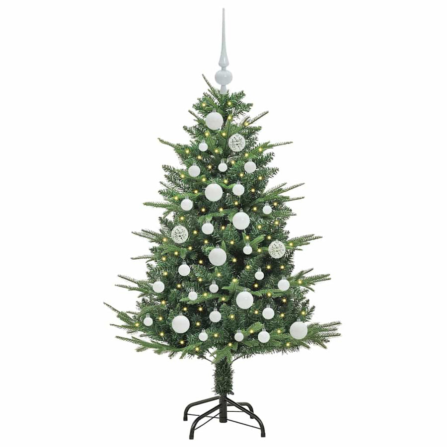 Artificial Pre-lit Kerstboom met Ballenset Groen 120 cm