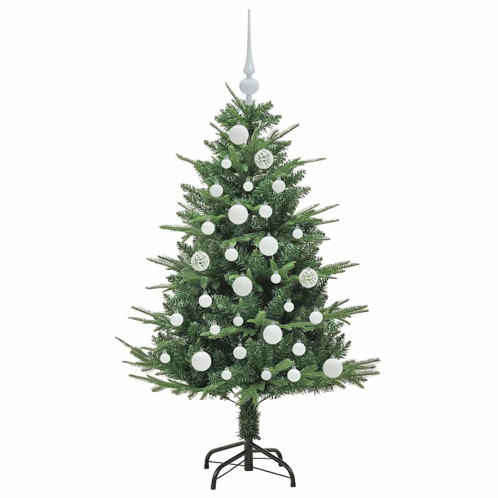 Artificial Pre-lit Kerstboom met Ballenset Groen 120 cm