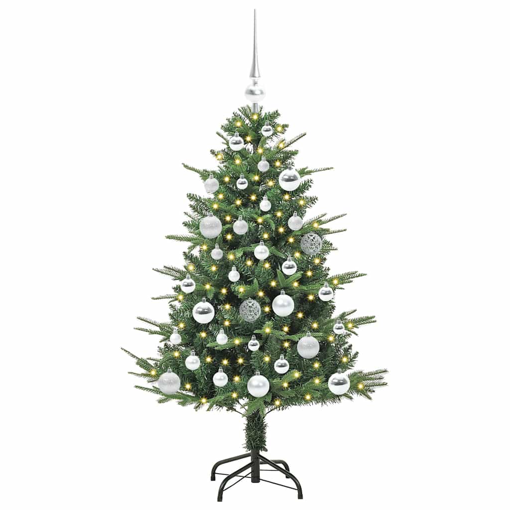 Artificial Pre-lit Kerstboom met Ballenset Groen 120 cm