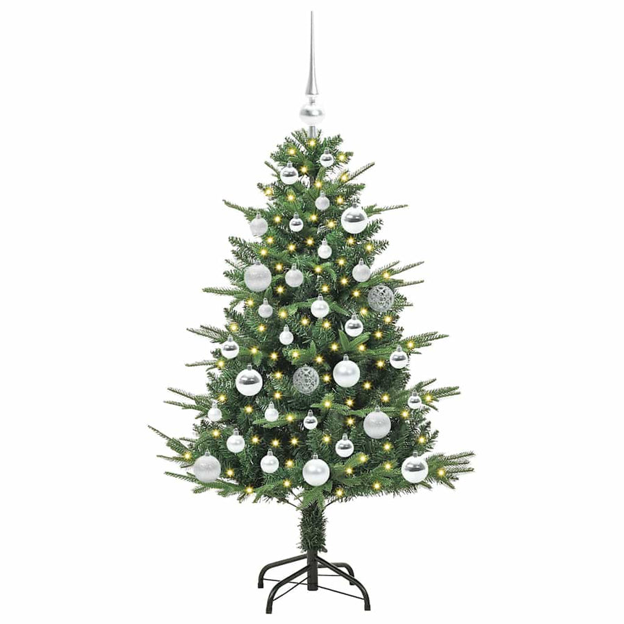 Artificial Pre-lit Kerstboom met Ballenset Groen 120 cm