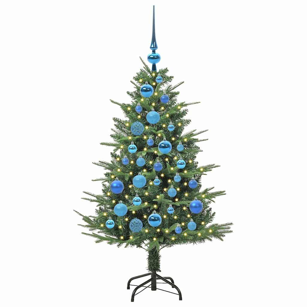 Artificial Pre-lit Kerstboom met Ballenset Groen 120 cm