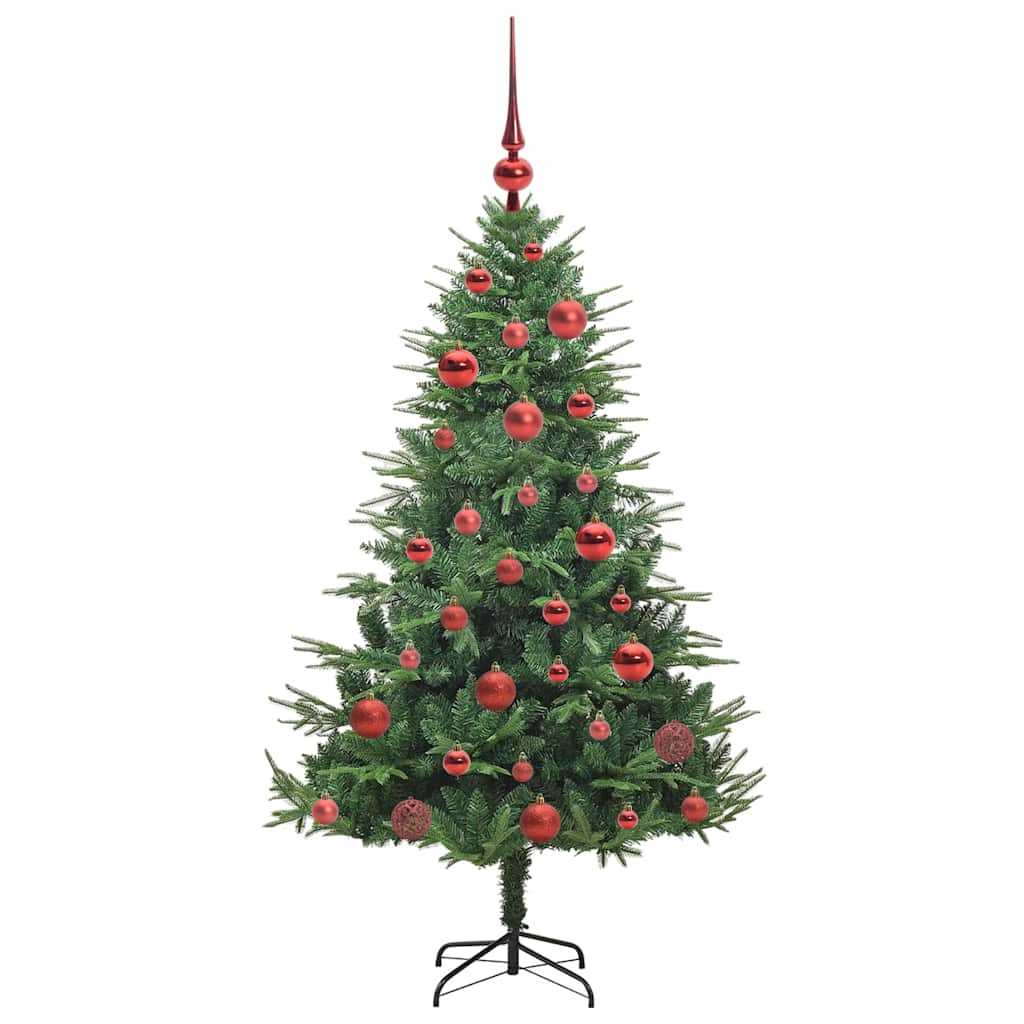 Artificial Pre-lit Kerstboom met Ballenset Groen 150 cm