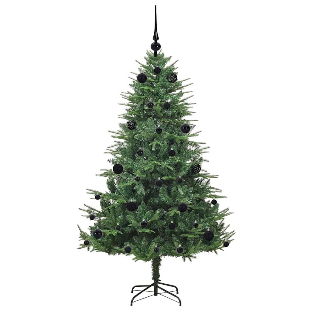 Artificial Pre-lit Kerstboom met Ballenset Groen 150 cm