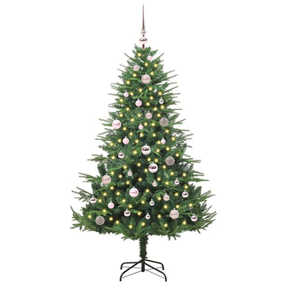 Artificial Pre-lit Kerstboom met Ballenset Groen 150 cm