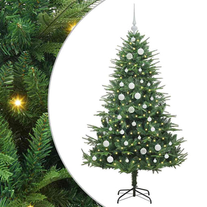 Artificial Pre-lit Kerstboom met Ballenset Groen 150 cm
