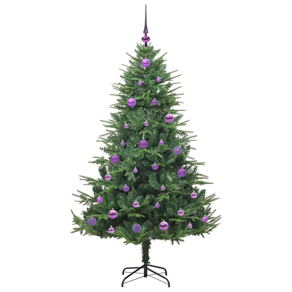 Artificial Pre-lit Kerstboom met Ballenset Groen 150 cm