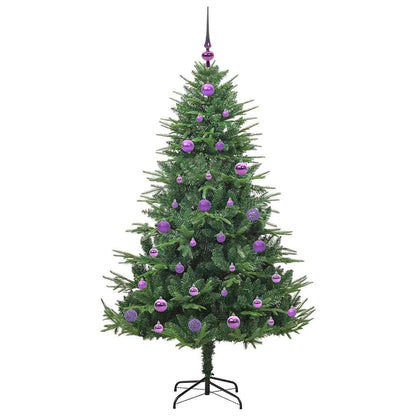 Artificial Pre-lit Kerstboom met Ballenset Groen 150 cm