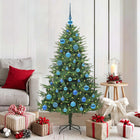 Kerstboom kunstlicht 150 cm groen met ballenset