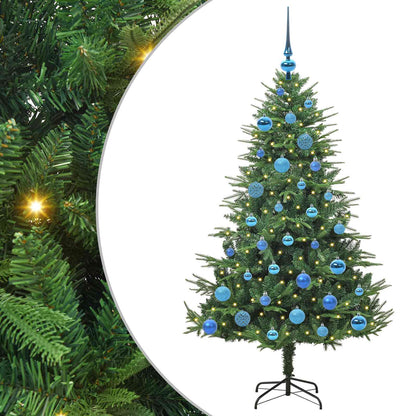 Artificial Pre-lit Kerstboom met Ballenset Groen 150 cm