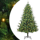 Kunstkerstboom 180 cm groen met verlichting PVC PE