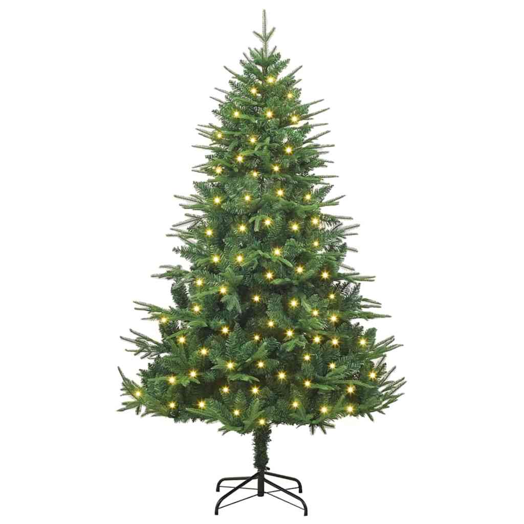 Kunstmatig Voorverlicht Kerstboom Groen 180 cm PVC en PE