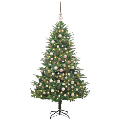 Artificial Pre-lit Kerstboom met Ballenset Groen 180 cm