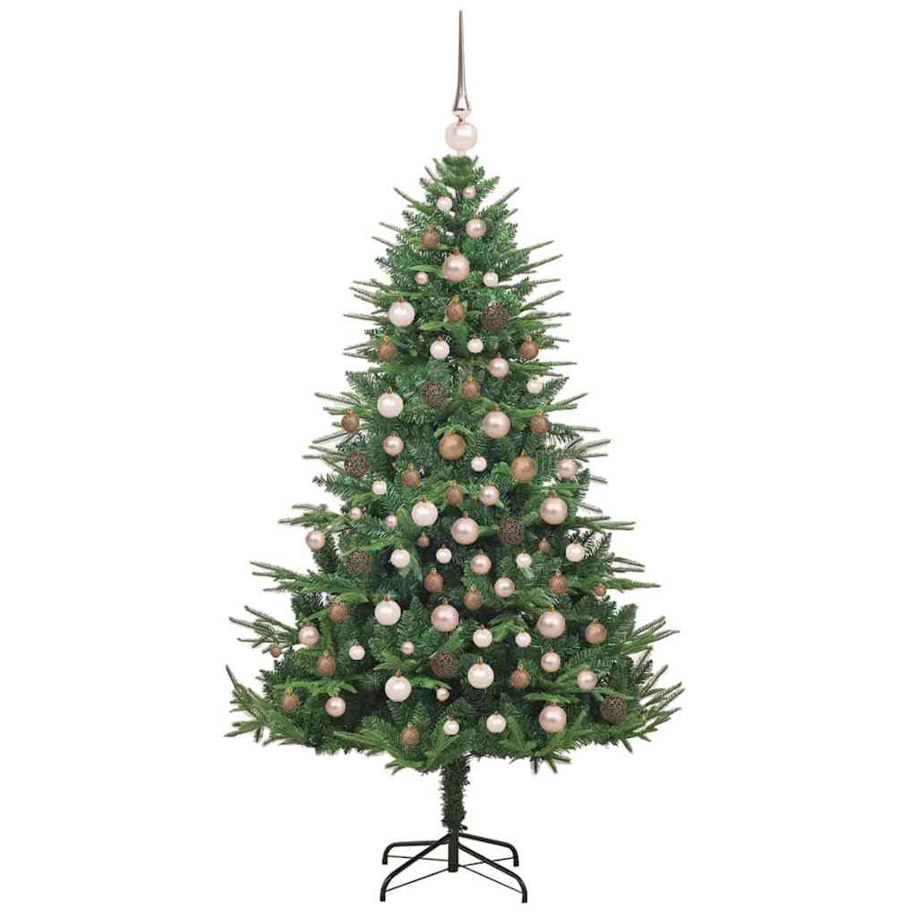 Artificial Pre-lit Kerstboom met Ballenset Groen 180 cm