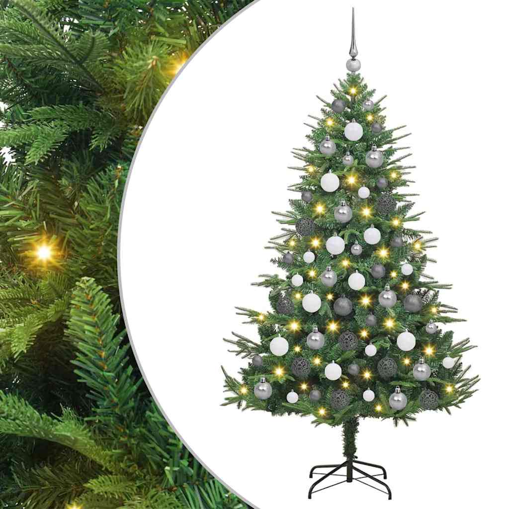 Artificial Pre-lit Kerstboom met Ballenset Groen 180 cm